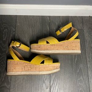 Marc Fisher Wedge Sandals Size 10